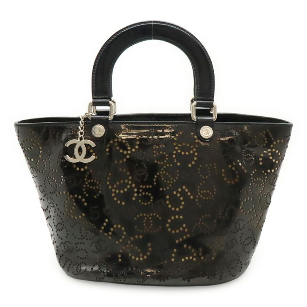Chanel No.5 Coco Mark Patent Leather Tote Bag